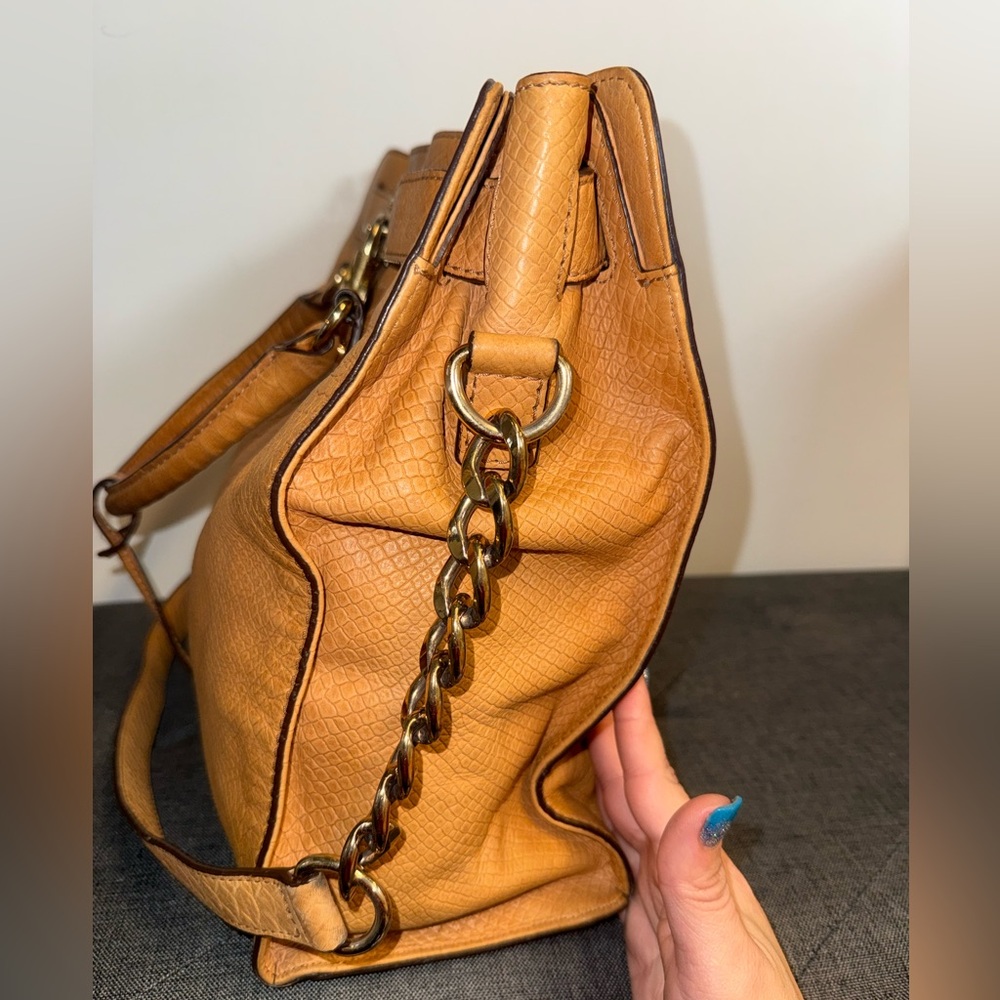 Michael Kors Python Embossed Hamilton Shoulder Bag - image 6